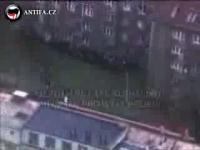 Antifa smash nazis in Prague!