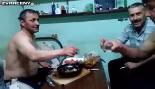 Hořící drink 